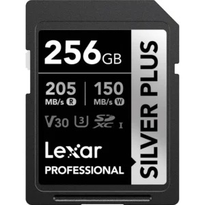 Lexar 256GB Professional SILVER PLUS UHS-I SDXC Memory Card (255MB/s)