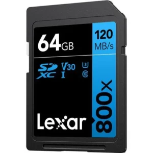 Lexar 64GB 120Mbps High-Performance 800x UHS-I SDXC Memory Card (BLUE Series)